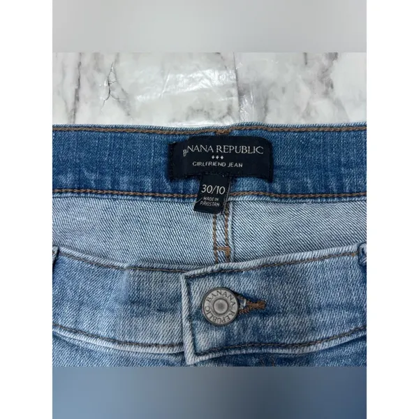 Banana Republic girlfriend Jean baggy denim blue size 10 /30 waist casual - Image 2