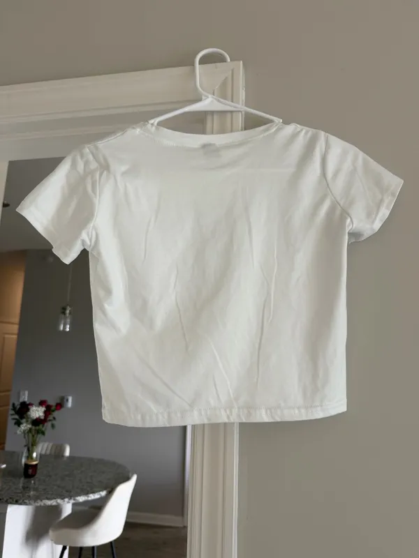 Women’s country crop top White - Image 2