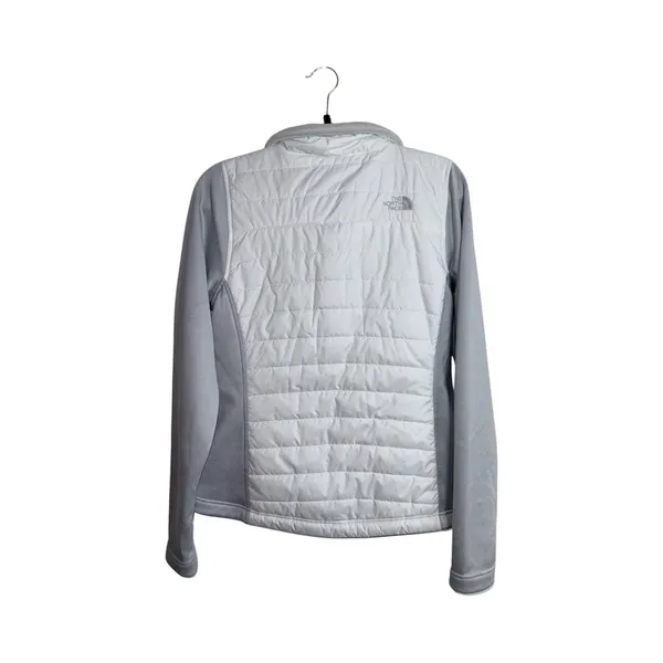 The North Face Mashup Insulated Jacket White Gray Full Zip Puffer - Image 6