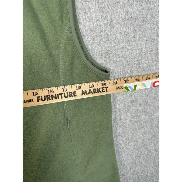 10,000 Above Sea Level Womens XL Vest Fleece Green Zip Sleeveless Hiking Comfort - Image 5