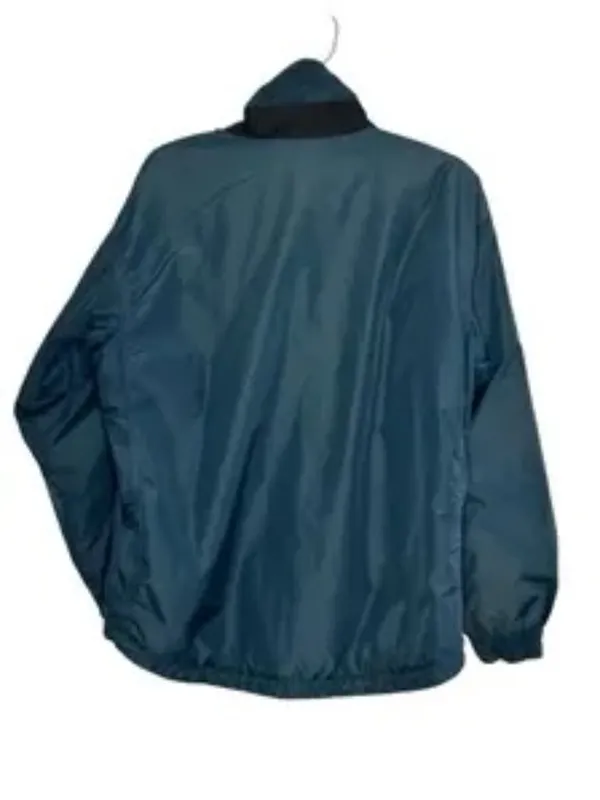 Vintage Columbia Fleece Lined Jacket Sz S Blue Nylon Bomber Jacket - Image 3