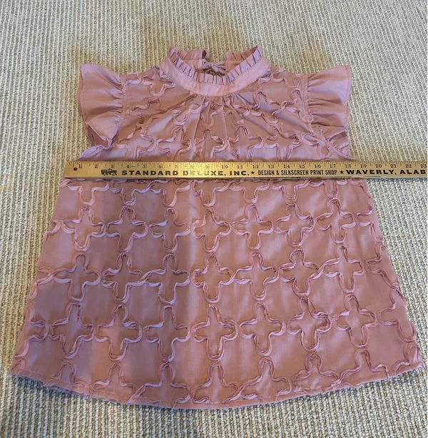 Boutique Voy flutter sleeve rose pink top S - Image 2
