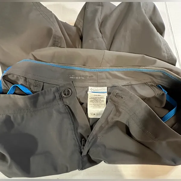Columbia Women's Omni‎ Shield Gray Hiking Pants Repellent Size 8w 18L Pre-owned - Image 12