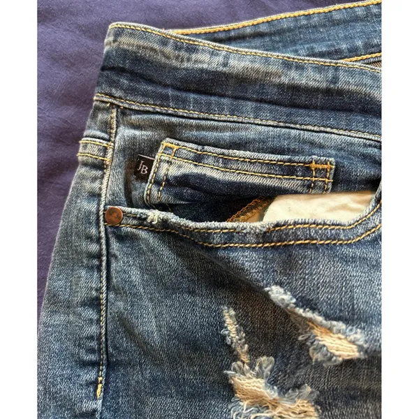 Judy Blue Los Angeles Boyfriend Fit Distressed Ripped Jeans Medium Wash 18W - Image 8