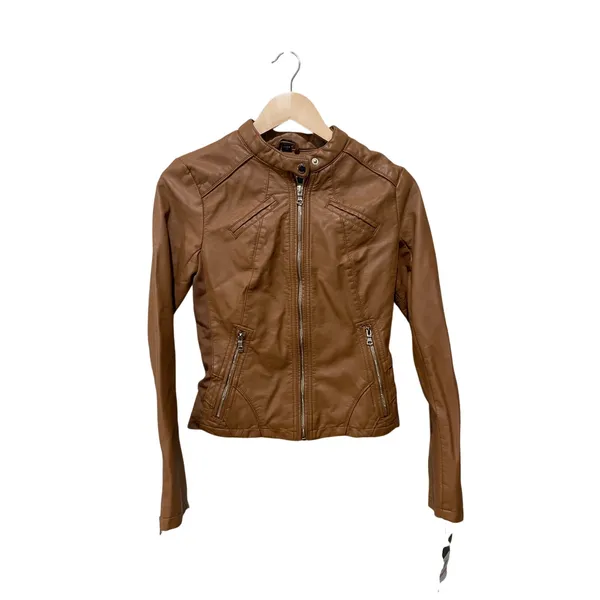 Guess Faux Leather Racer Jacket Size XS‎ - Image 6