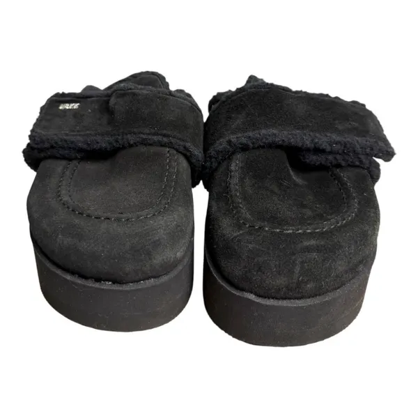 Nubikk Teddy Fur Suede Black Platform Mules Clogs EU 39 US 8.5 NEW with Tags - Image 3