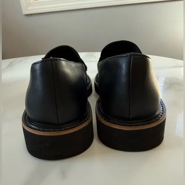 Splendid Black Leather Tassel Loafers - Image 6