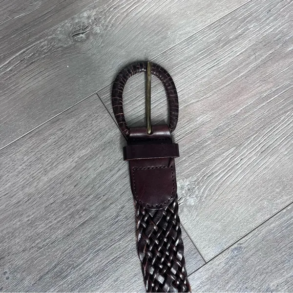 Source Unknown Women’s Brown Braided Leather Belt Western Boho Festival - Image 2