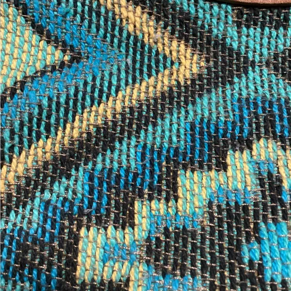 Myra western Patterned Shoulder Bag Blue - Image 7