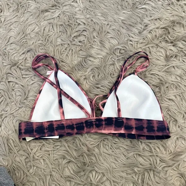 NWT Victoria’s Secret Pink Bonded Strappy Bralette Bra Tie Dye Size Large - Image 4