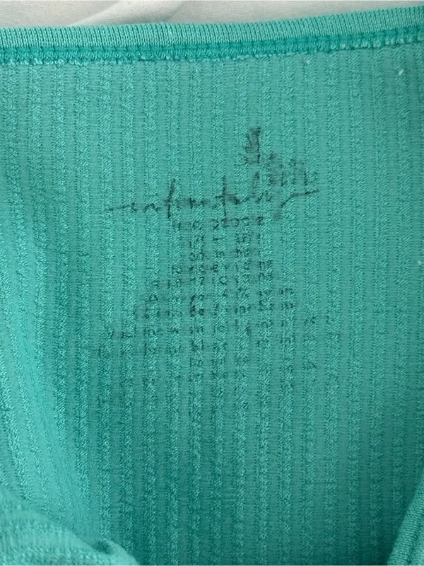 Free People Turquoise Ribbed Brami - Image 4