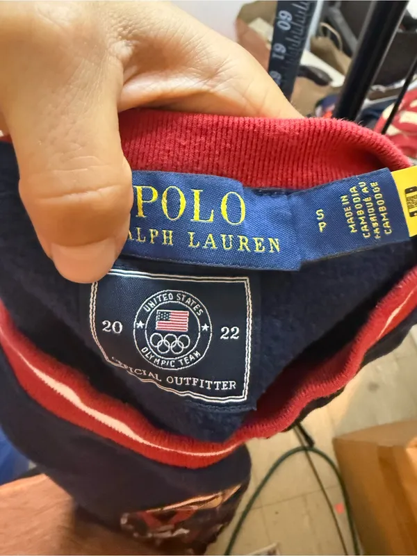Polo Ralph Lauren 2022 Olympics Team USA Polo Bear Sweatshirt - Image 3