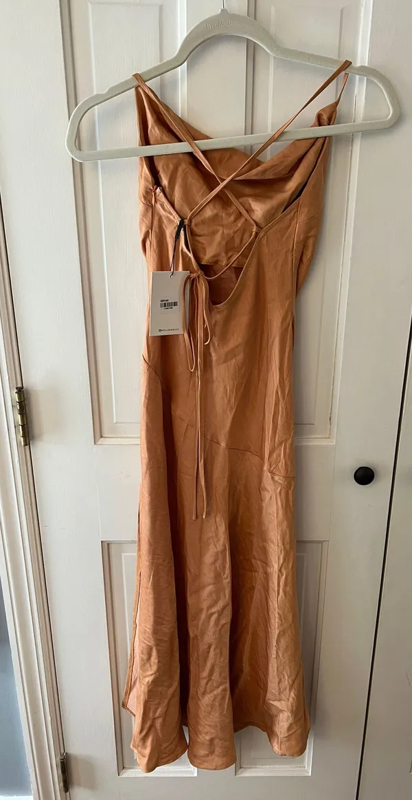 Hello Molly Orange Midi Dress - Image 6