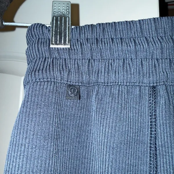 Lululemon Ribbed Softstreme Mid-Rise Wide-Leg Cropped Pant 25" True Navy - Image 5
