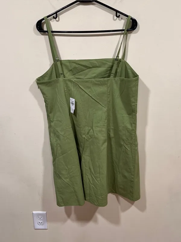 NWT Abercrombie & Fitch square neckline cotton blend XL spaghetti strap Demi - Image 7
