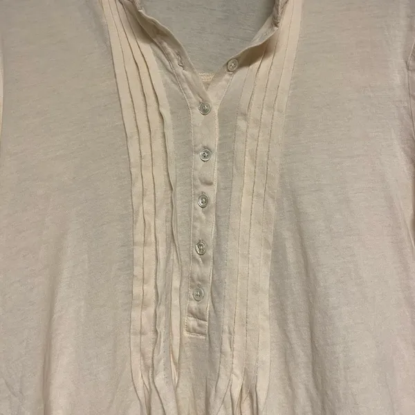 J. Crew cream blouse medium - Image 2