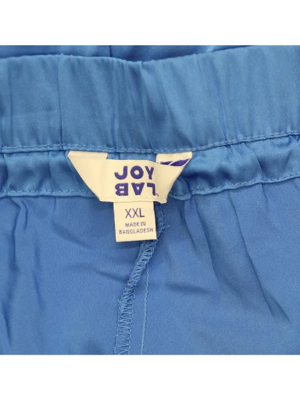 Joylab Womens Low-Rise Satin Tear Away Track Pants 94628908 Vibrant Blue XXL - Image 3