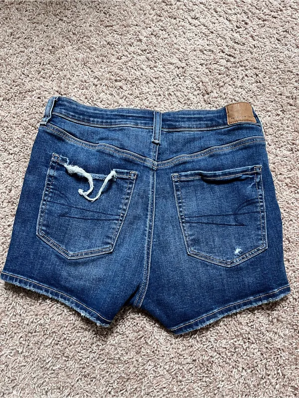 American Eagle High Rise Denim Shorts - Image 6