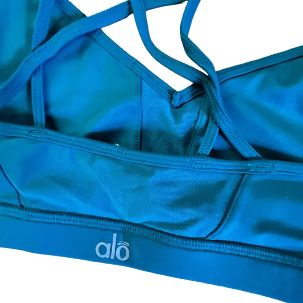Alo‎ Yoga Blue Sports Bra Top - Image 3