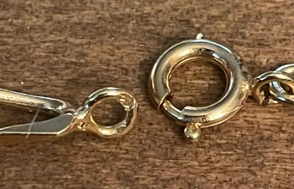 Vintage Figaro link chain necklace - Image 3