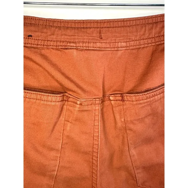 Black Diamond Women's Credo Shorts Size 8 Burnt Orange Cotton Stretch‎ Climbing - Image 12