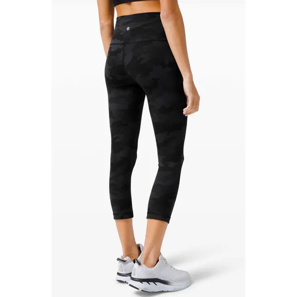 Lululemon Wunder Train High Rise Crop 21 Heritage 365 Camo Deep Coal Multi Sz‎ 4 - Image 2