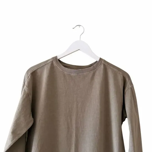 Old Navy Olive Green Crewneck Long Sleeves Active Cotton Active Layer SZ S #2563 - Image 2