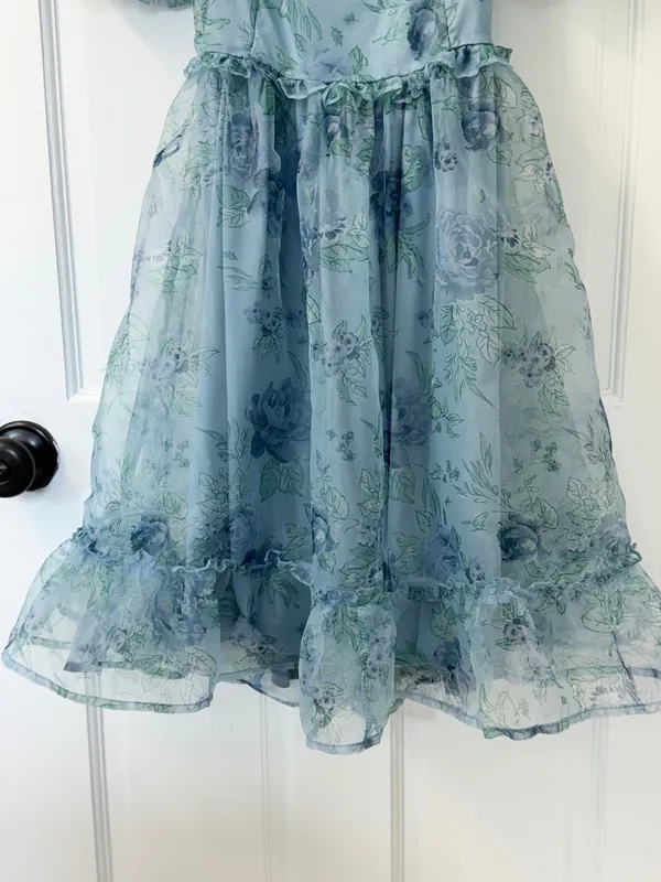 Altar'd State blue floral mini dress S - Image 4