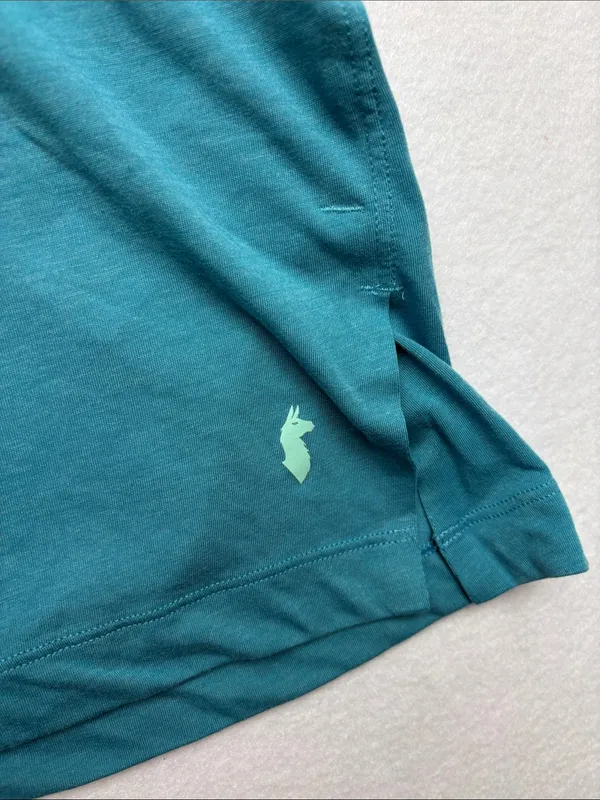 cotopaxi size medium blue Teal V-Neck Short Sleeve Tee - Image 4