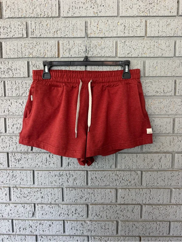 Vuori Halo Performance Shorts Heathered Red Size Small - Image 4
