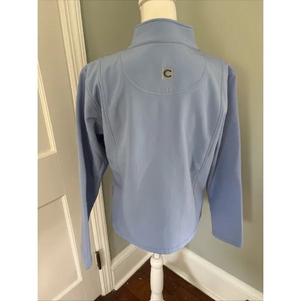 Connoisseur Equestrian Collection Blue Full Zip Soft Shell Jacket Fleece‎ Small - Image 4