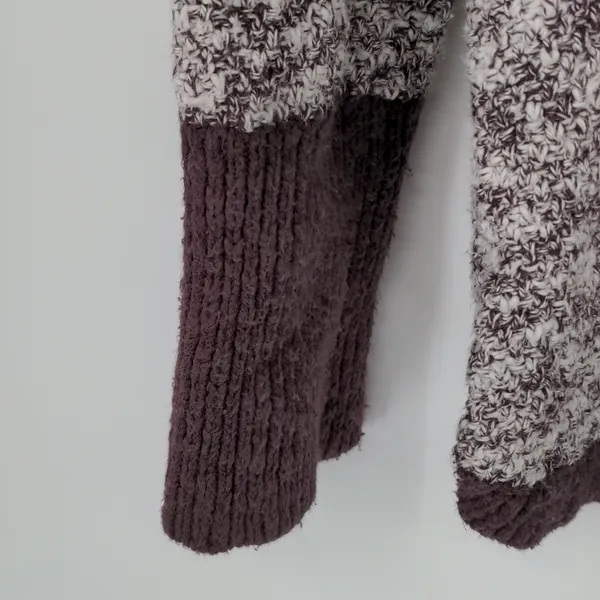 L.L. Bean Signature Cotton Linen Ragg Sweater Size Large Mock‎ Neck Marled - Image 15