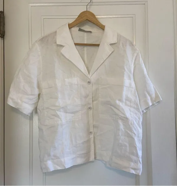 Linen Workwear button down shirt - Image 2