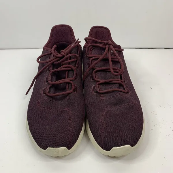 Adidas Size 10 Tubular Shadow Maroon Burgundy Knit Sneakers CQ2461 Low Top Shoe - Image 6
