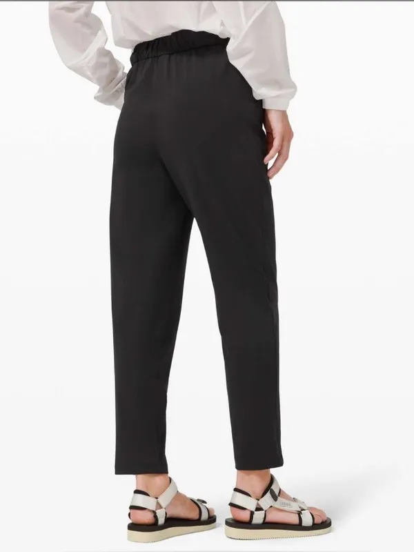 Lululemon Keep Moving Pant 7/8 High-Rise Black W5DCFS sz 4 luxtreme travel work - Image 2