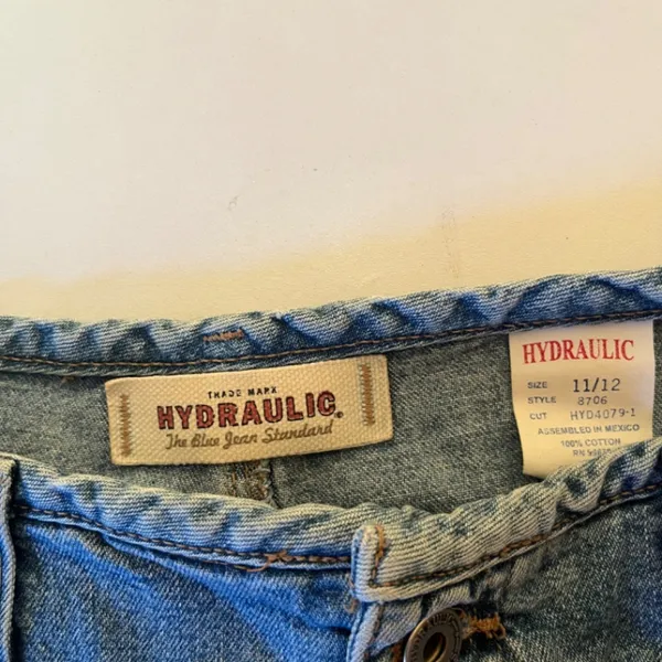 Vintage Hydraulic Women's Denim Skirt Size Large 11/12 - Image 6