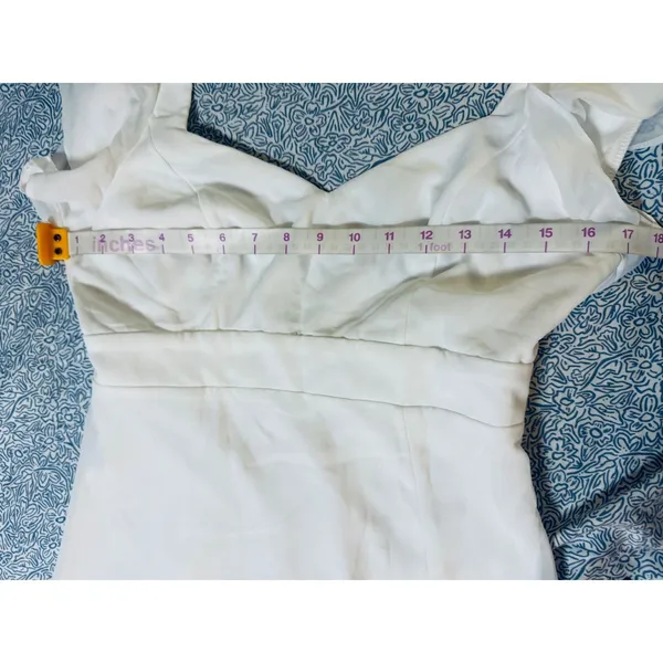 NWT Lulus Size Small Simply Delightful White Tie-Back Flutter Sleeve Maxi Dress - Image 9
