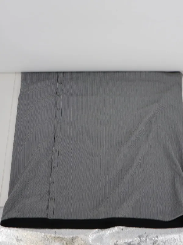lululemon Vinyasa Scarf Wrap Black Gray Striped Snap Infinity Athleisure OS - Image 3