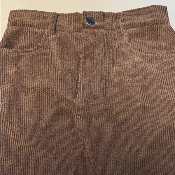Brown Corduroy Skirt From SHEIN Size Small - Image 2