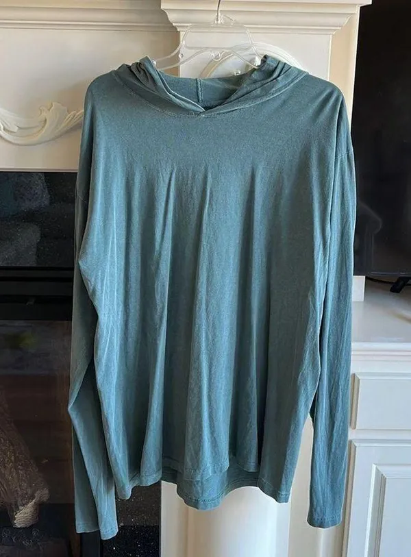 Hoodie Pullover Long Sleeve Comfy Cotton Womens Large Tunic - Image 8