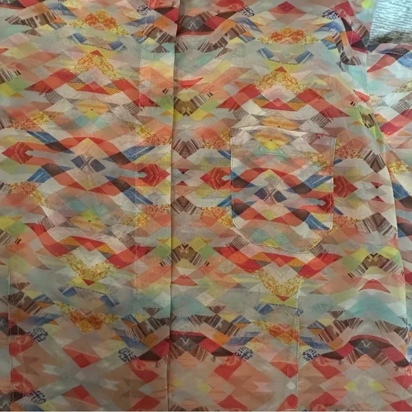 Cabi By Anthropologie‎ Top Avery Southwestern Button Down Medium Blouse - Image 12