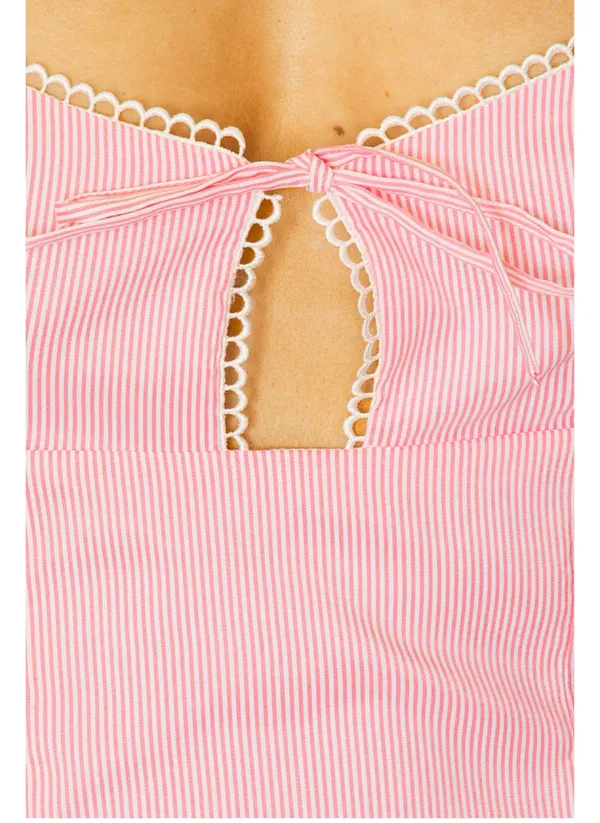 Revolve Atiana Mini Dress in Pink Stripe - Image 3