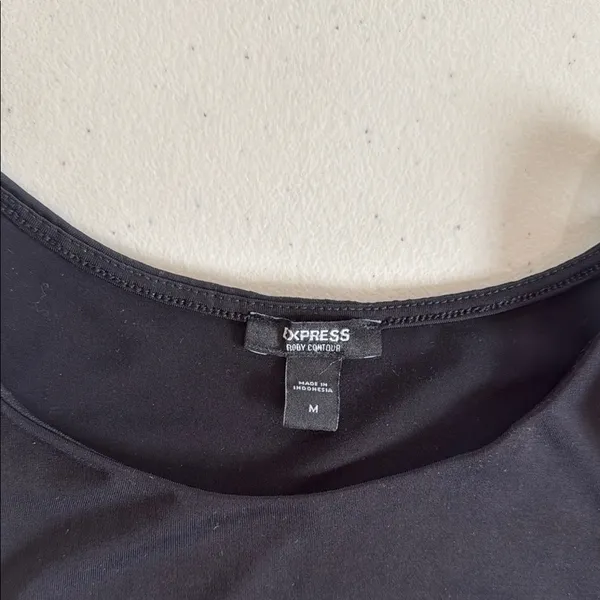 Express Black Sleeveless Bodysuit size medium - Image 5