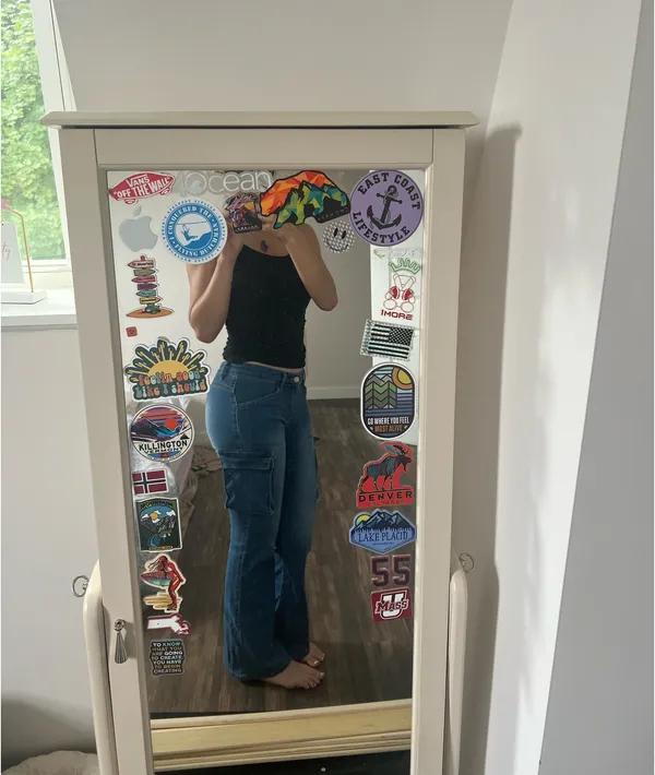 Edikted Low-Rise Cargo Jeans - Image 2