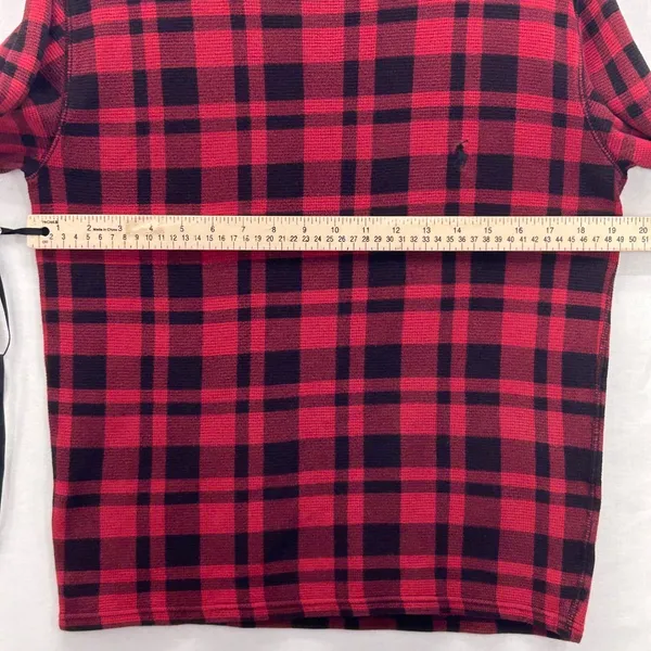 Polo Ralph Lauren‎ Waffle Knit Thermal Shirt Small Buffalo Holiday Festive Warm - Image 11