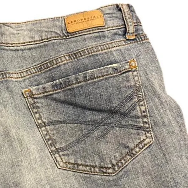 Aeropostale High Waisted Distressed Denim Jean Shorts - Image 6