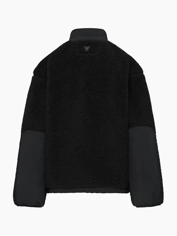 Aritzia TNAction Snoblock Polar Shred Mockneck Jacket Black minimalist fall XS - Image 3
