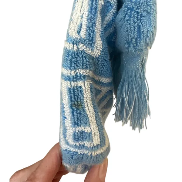 Tory Burch Terry Phone Crossbody Blue Fringe Mini Bag‎ - Image 12