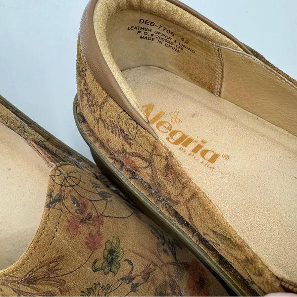 Alegria Debra‎ Woodland Wonders Leather Clogs Brown size 42 11.5/12 comfort - Image 5