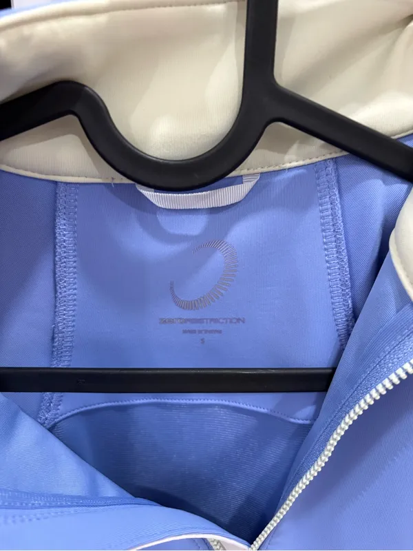 Zero Restriction Sophia Z500 Performance Golf Quarter Zip Blue - Image 3